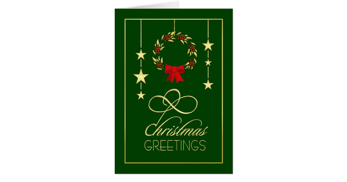 Christmas Greetings - Elegant Christmas Cards | Zazzle