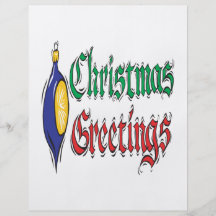 Christmas Greetings Flyer