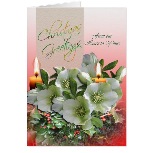 Christmas Greetings from our family to yours Card Zazzle