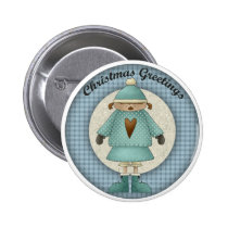 Christmas Greetings Kids buttons