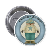 Christmas Greetings Kids buttons