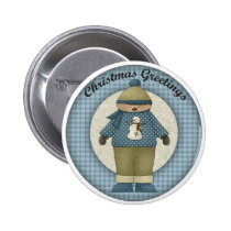 Christmas Greetings Kids buttons