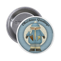 Christmas Greetings Kids buttons