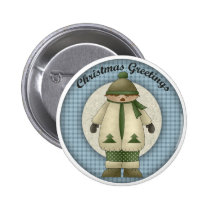 Christmas Greetings Kids buttons