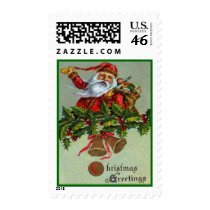 Christmas Greetings Postage Stamps