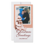 "Christmas Greetings - Snowman" Photo Card