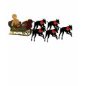Christmas Greyhounds Pulling Sleigh T-Shirt shirt