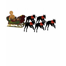 Christmas Greyhounds Pulling Sleigh T-Shirt by SmilinEyesTreasures Christmas Greyhounds Pulling Sleigh T-Shirt