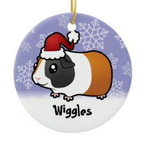 Christmas Guinea Pig (smooth hair) (add name) Ornaments