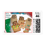 Christmas Hamster Cookies Beta Postage Stamp