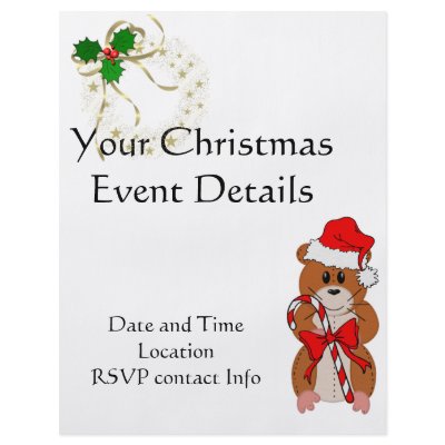 Christmas Hamster flyers