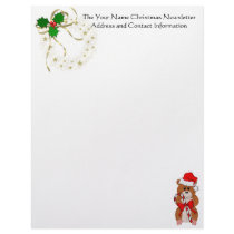 Christmas Hamster Custom Letterhead