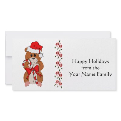 Christmas Hamster photo cards