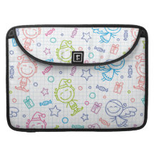 Christmas hand drawn pattern MacBook pro sleeve