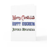 Christmas - Hanukkah - Kwanzaa