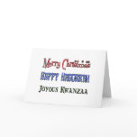 Christmas - Hanukkah - Kwanzaa