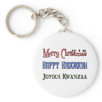 Christmas - Hanukkah - Kwanzaa Key Chains