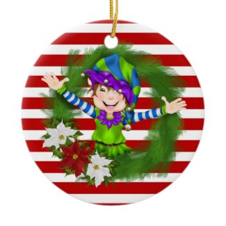Christmas Happy Elf - SRF Ornaments