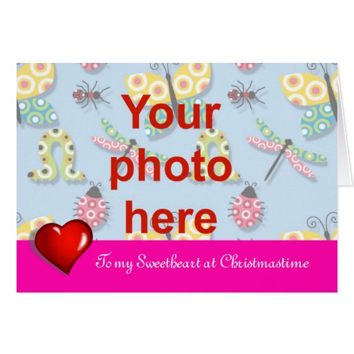 Christmas Happy Holidays Season's Greetings photo Greeting Card