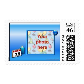 Christmas Happy Holidays Season's Greetings photo Postage Stamps