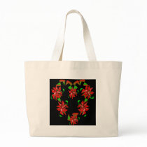 Christmas Heart Canvas Bags
