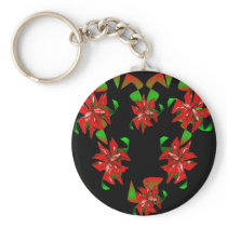 Christmas Heart Key Chains
