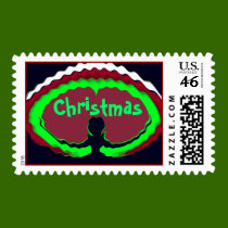 Christmas Heart Postage stamps