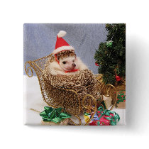 Christmas Hedgehog Pin