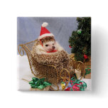 Christmas Hedgehog Pin