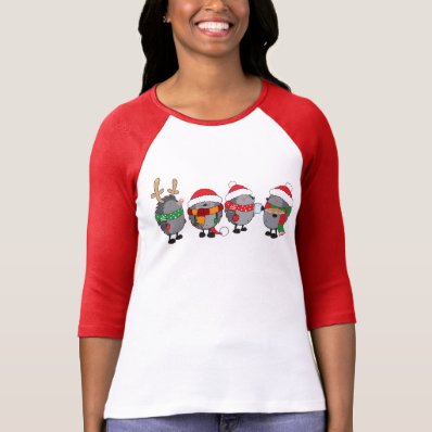 Christmas hedgehogs t shirts