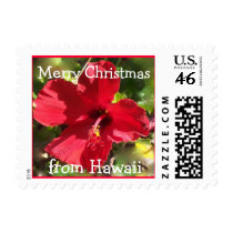 Christmas Hibiscus postage by Rebecca_Reeder Christmas Hibiscus postage