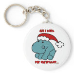Christmas Hippo keychains