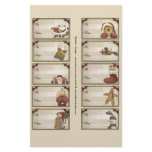 Christmas Holiday 3 Gift Tags on a Sheet Flyer