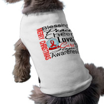 Christmas Holiday AIDS Collage pet clothing