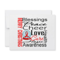 Christmas Holiday AIDS Collage invitations