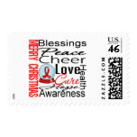 Christmas Holiday AIDS Collage Stamp
