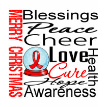 Christmas Holiday AIDS Collage t-shirts by giftsforawareness Christmas Holiday AIDS Collage t-shirts