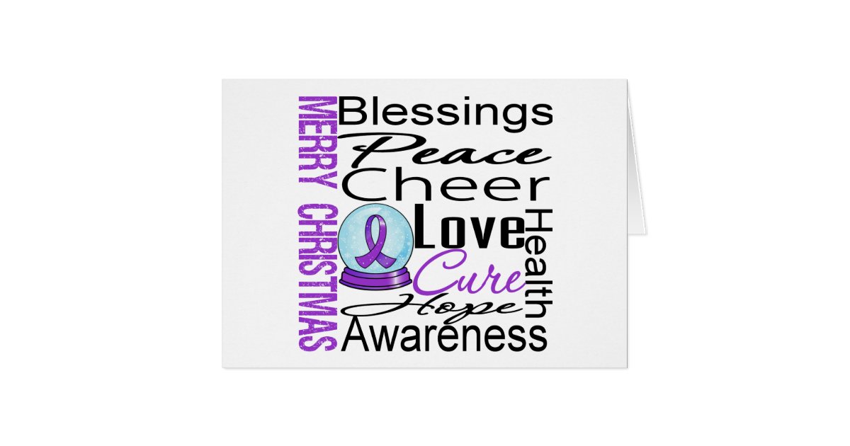 Christmas Holiday Alzheimer's Disease Collage Card | Zazzle