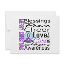 Christmas Holiday Alzheimer's Disease Collage Personalized Invites