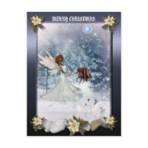 Christmas Holiday Angel postcard