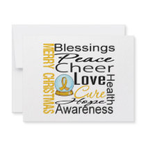 Christmas Holiday Appendix Cancer Collage invitations