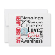 Christmas Holiday Bone Cancer Collage invitations