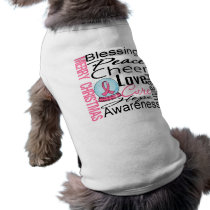 Christmas Holiday Breast Cancer Collage pet clothing