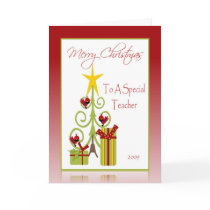 Christmas Holiday Card for Teacher by WinterHolidayGifts Christmas Holiday Card for Teacher