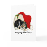Christmas Holiday Cat and Dog Card