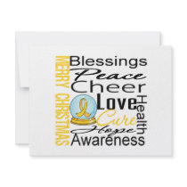 Christmas Holiday Childhood Cancer Collage invitations