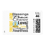 Christmas Holiday Childhood Cancer Collage stamps