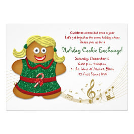Christmas Holiday Cookie Exchange Party Invitation