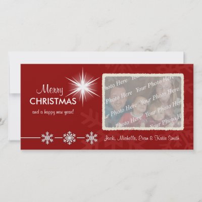 Christmas Holiday Customized Photo Cards