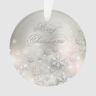 Christmas Holiday Elegant Snowflake Ornament